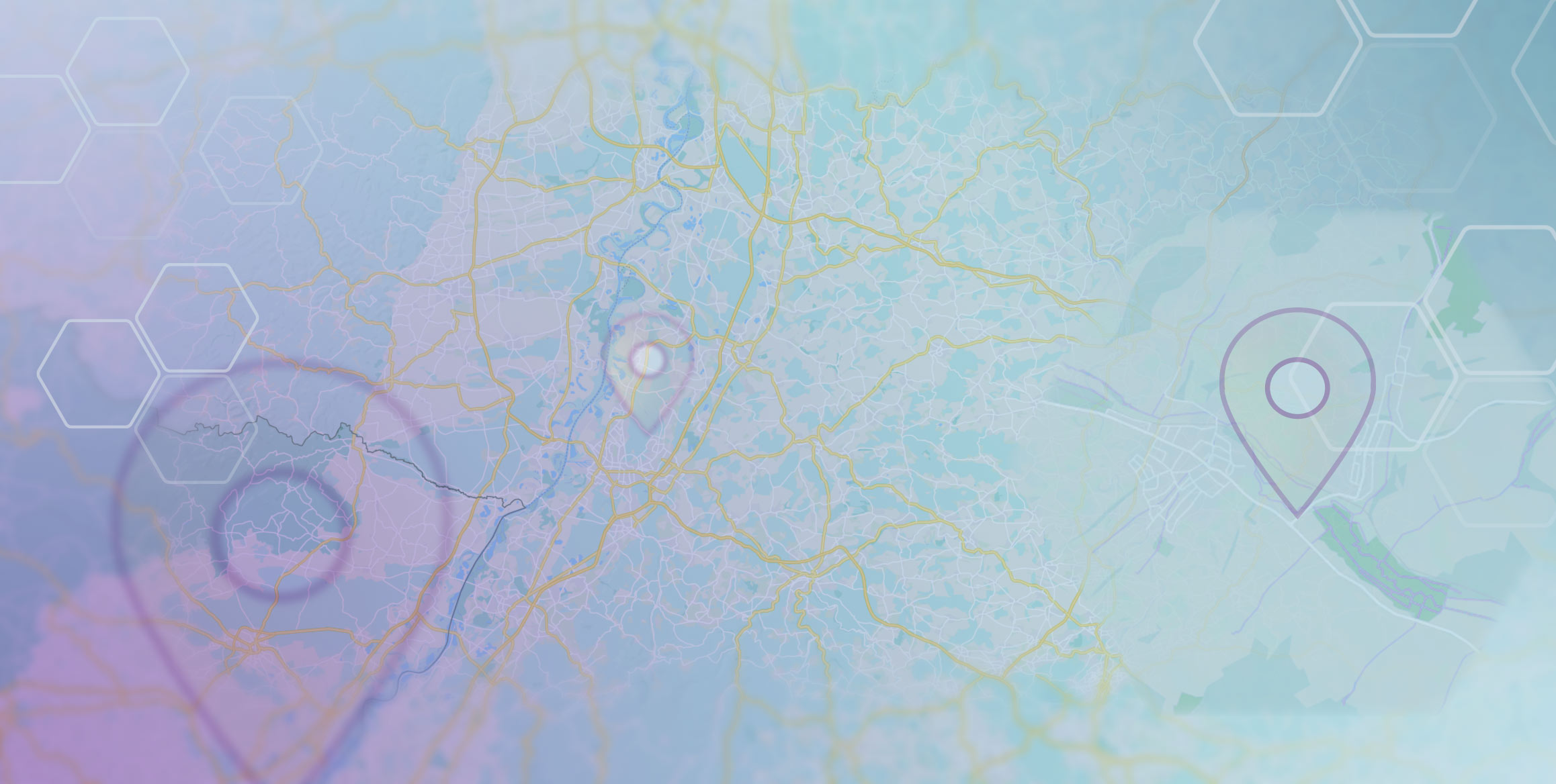 petrol colored map