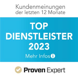 Top Dienstleister Proven Expert Badge 2023