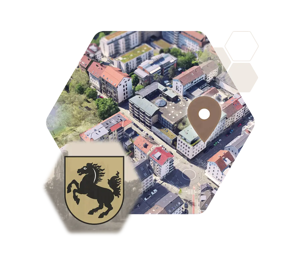 Standort Stuttgart Neu Wappen Wabe